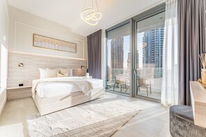 1 bedroom, in-room safe, iron/ironing board, free WiFi - Stunning Marina View, Near the Tram & Marina Mall, Minutes Away from Ain Dubai (Dubai)
