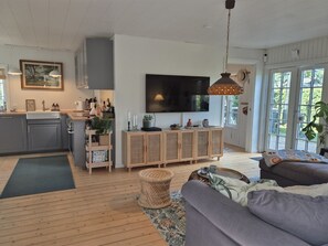 Télévision, cheminée