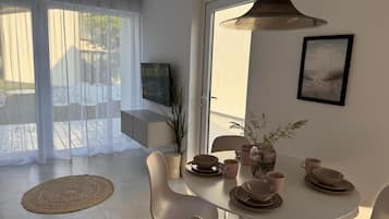 Design-Ferienhaus, 2 Schlafzimmer | Wohnbereich