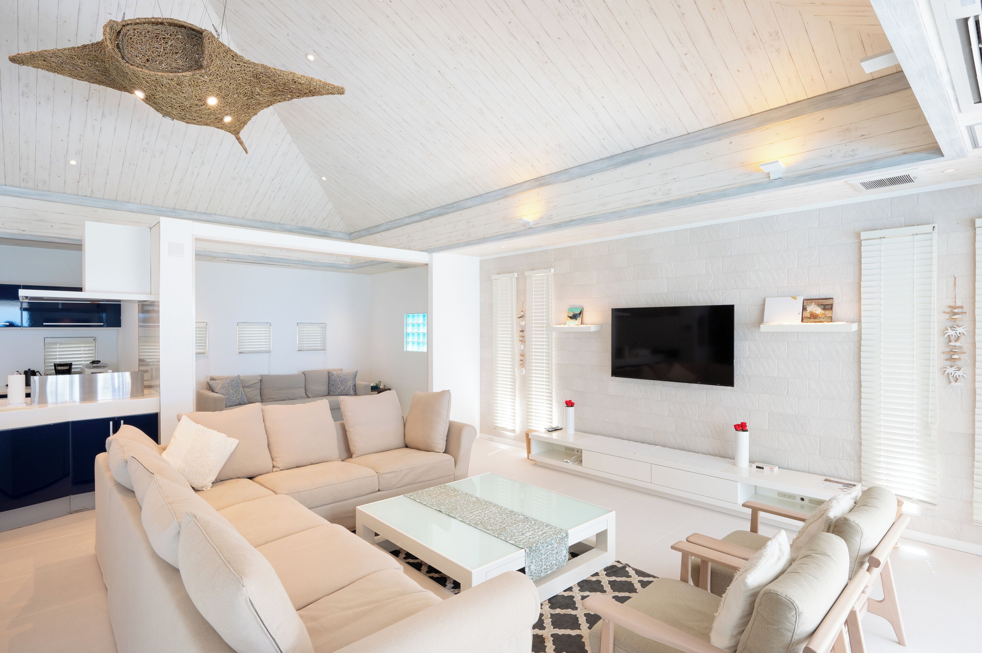 Villa, vue piscine | Coin séjour