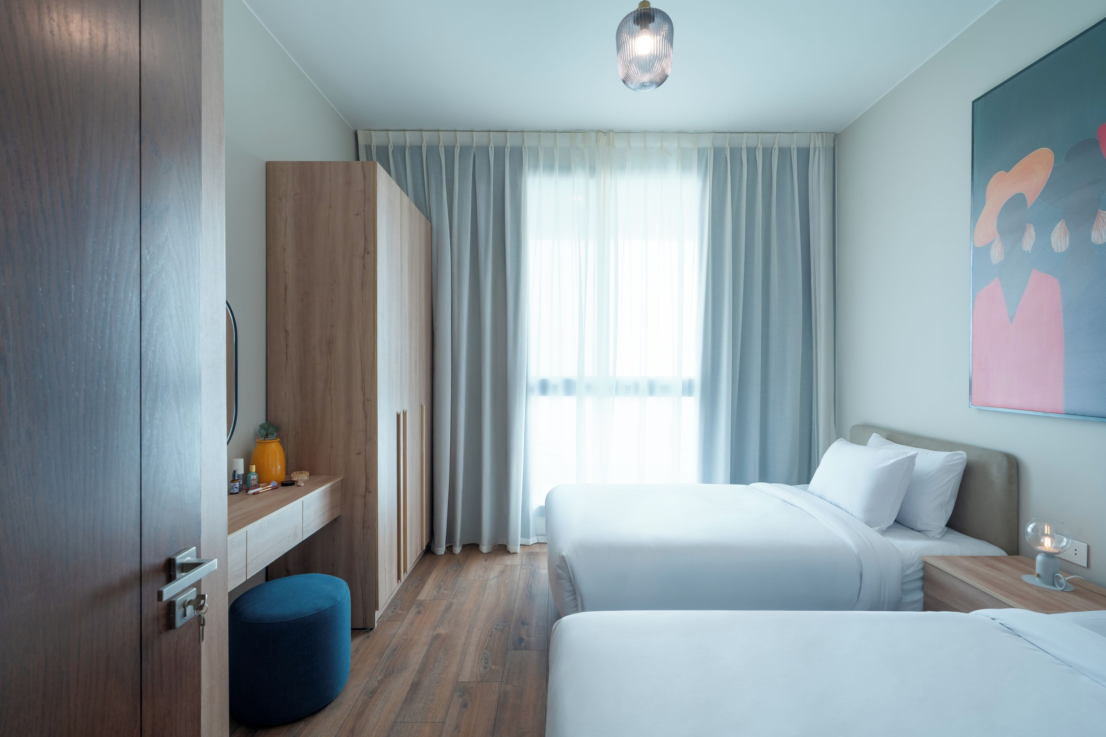 Departamento, 2 habitaciones, vista a la ciudad | Wifi gratis y ropa de cama 