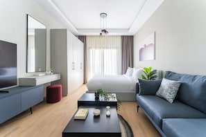 Estudio, 1 cama King size | Wifi gratis y ropa de cama