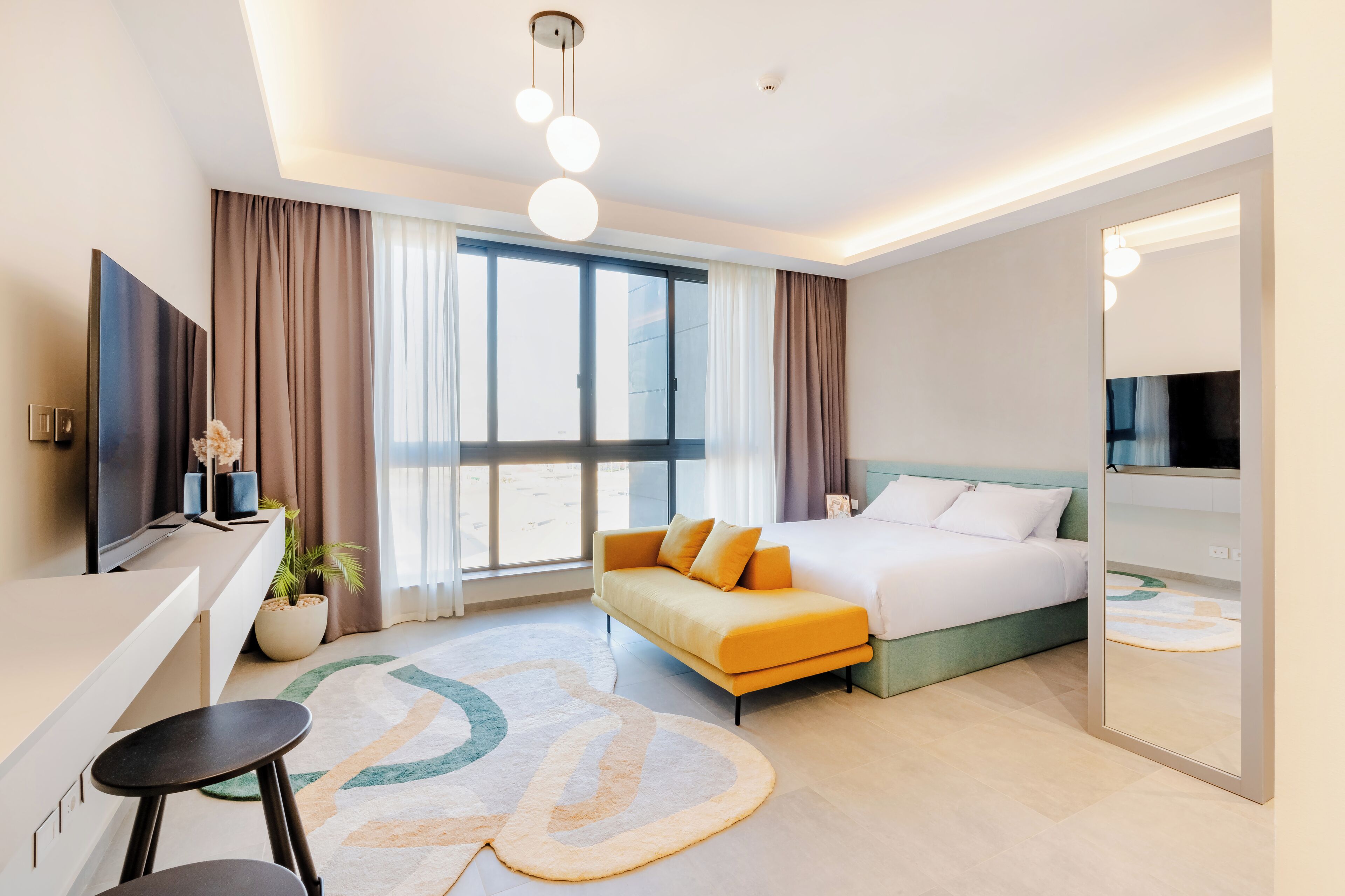 Estudio, 1 cama King size | Wifi gratis y ropa de cama 