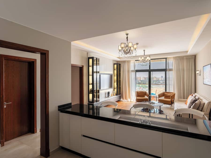 Apartament familiar, 2 dormitoris | Cuina privada | Frigorífic, microones i placa de cuina