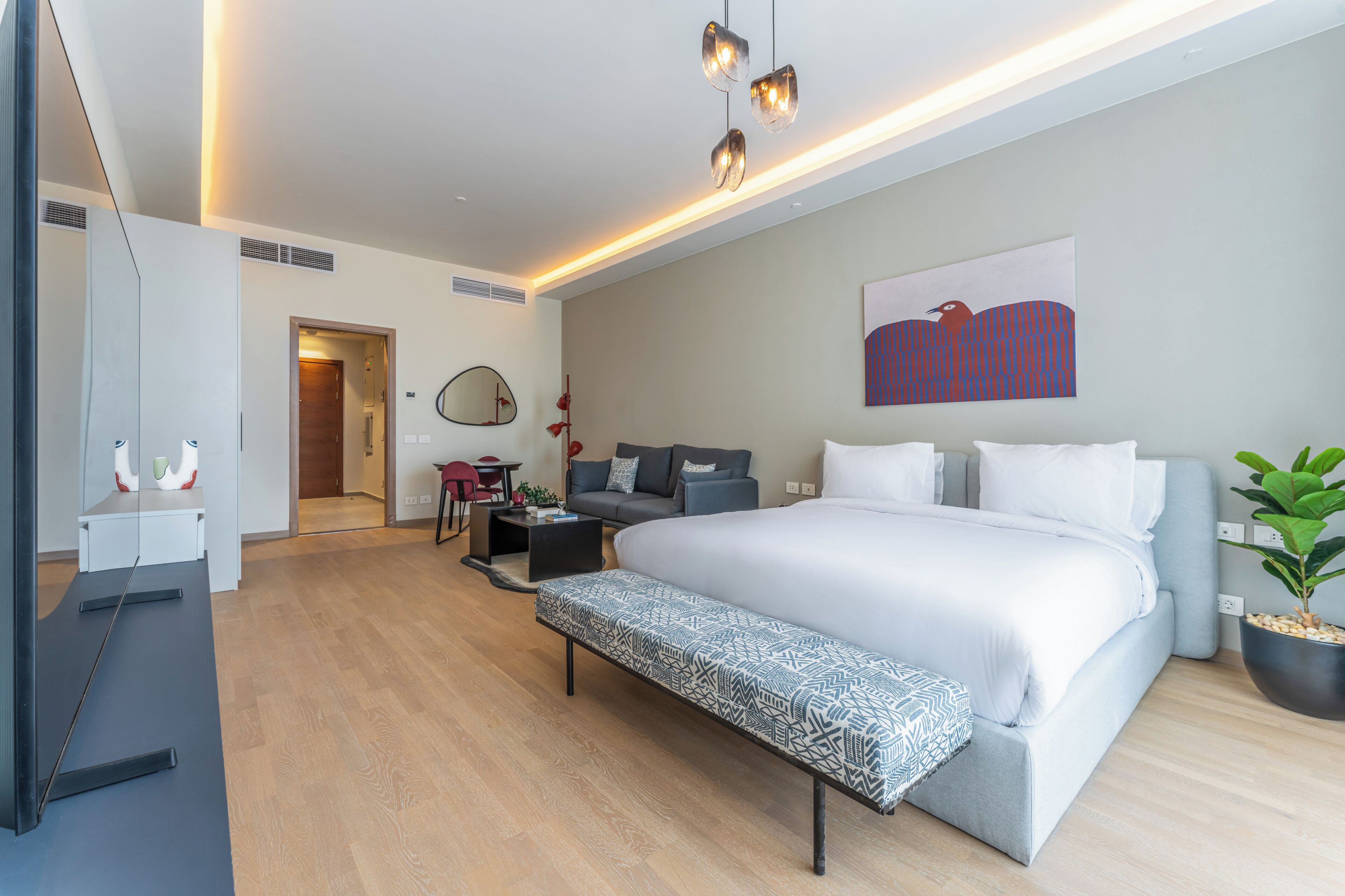 Wifi gratis y ropa de cama 