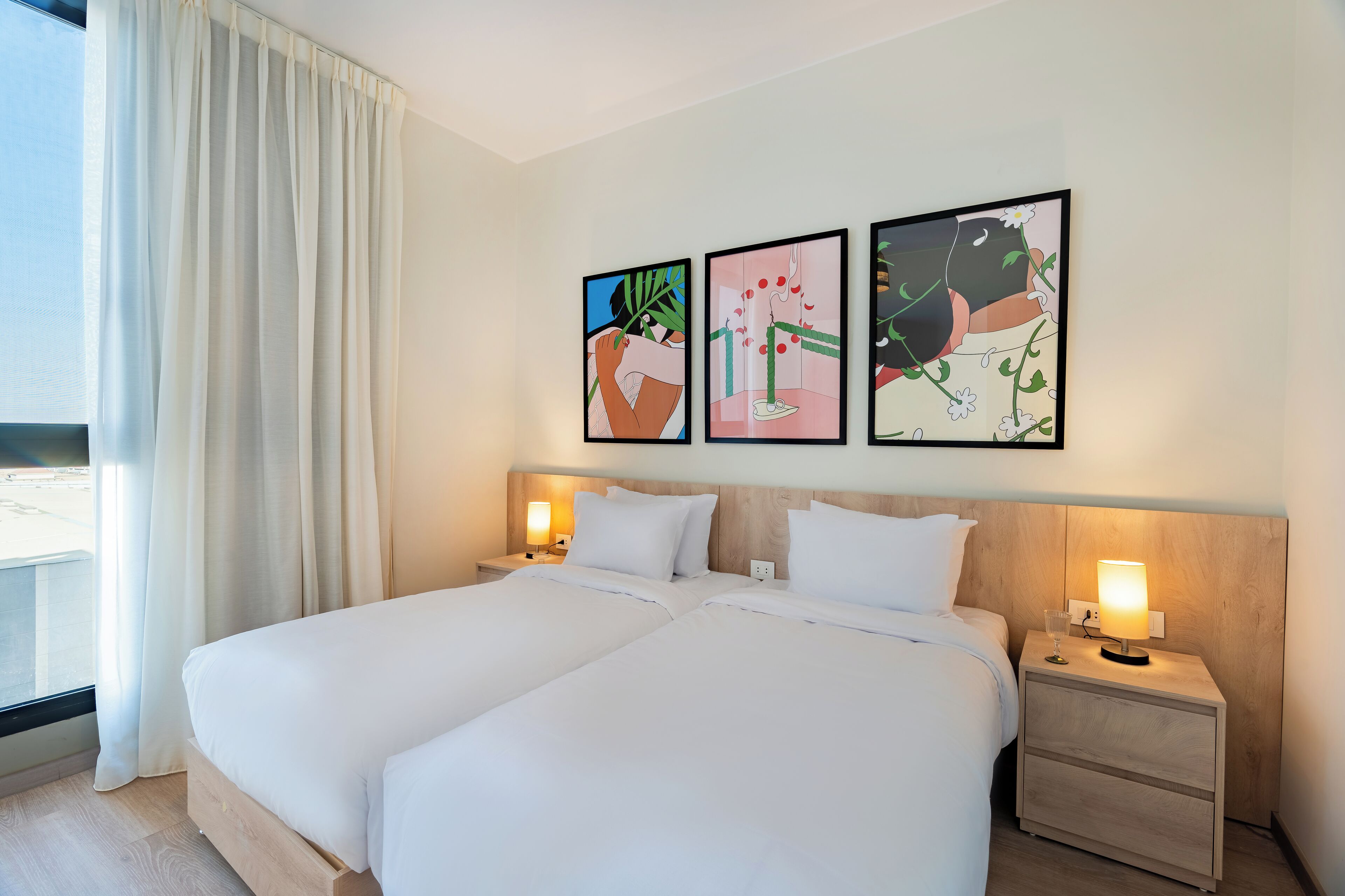 Departamento, 2 habitaciones, vista a la ciudad | Wifi gratis y ropa de cama 