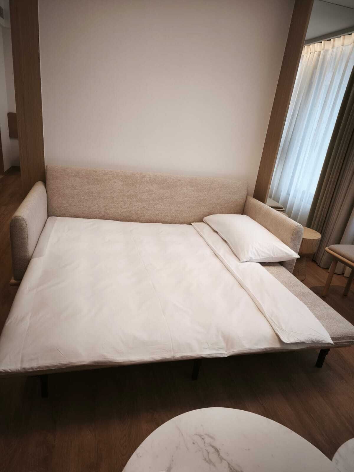 Trio with Sofa Bed | Living area | 43-inch Smart TV with cable channels