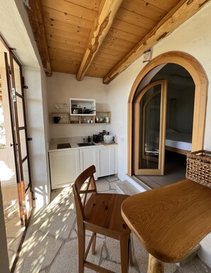 Comfort-Doppelzimmer, Meerblick | Eigene Küche