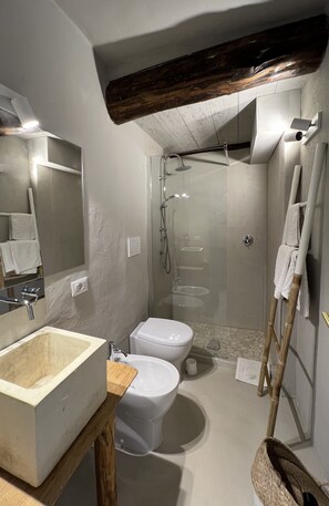 Deluxe-dobbeltværelse - havudsigt | Badeværelse