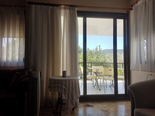 The cosy sea view house in the old Genovese town, located in Aegean coast.