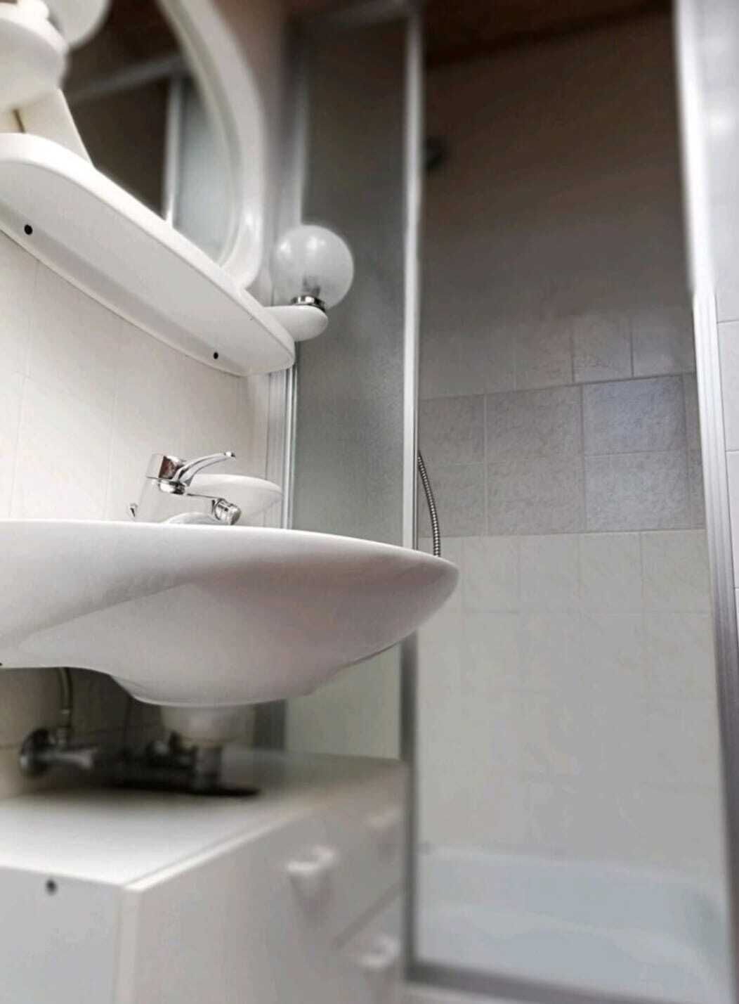 Hair dryer, towels, toilet paper