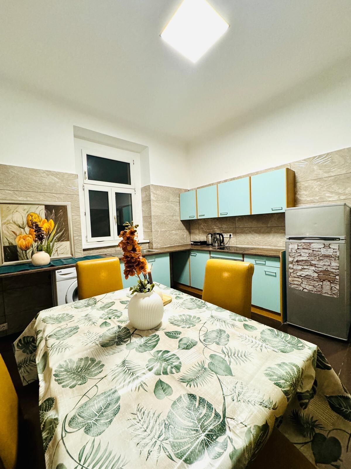 Apartamento básico | Cocina privada | Frigorífico, microondas, horno y placa de cocina