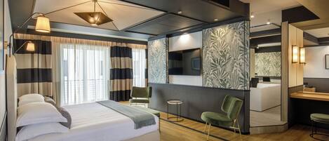 Suíte presidencial | Cofres nos quartos, escrivaninha, espaço de trabalho para notebook