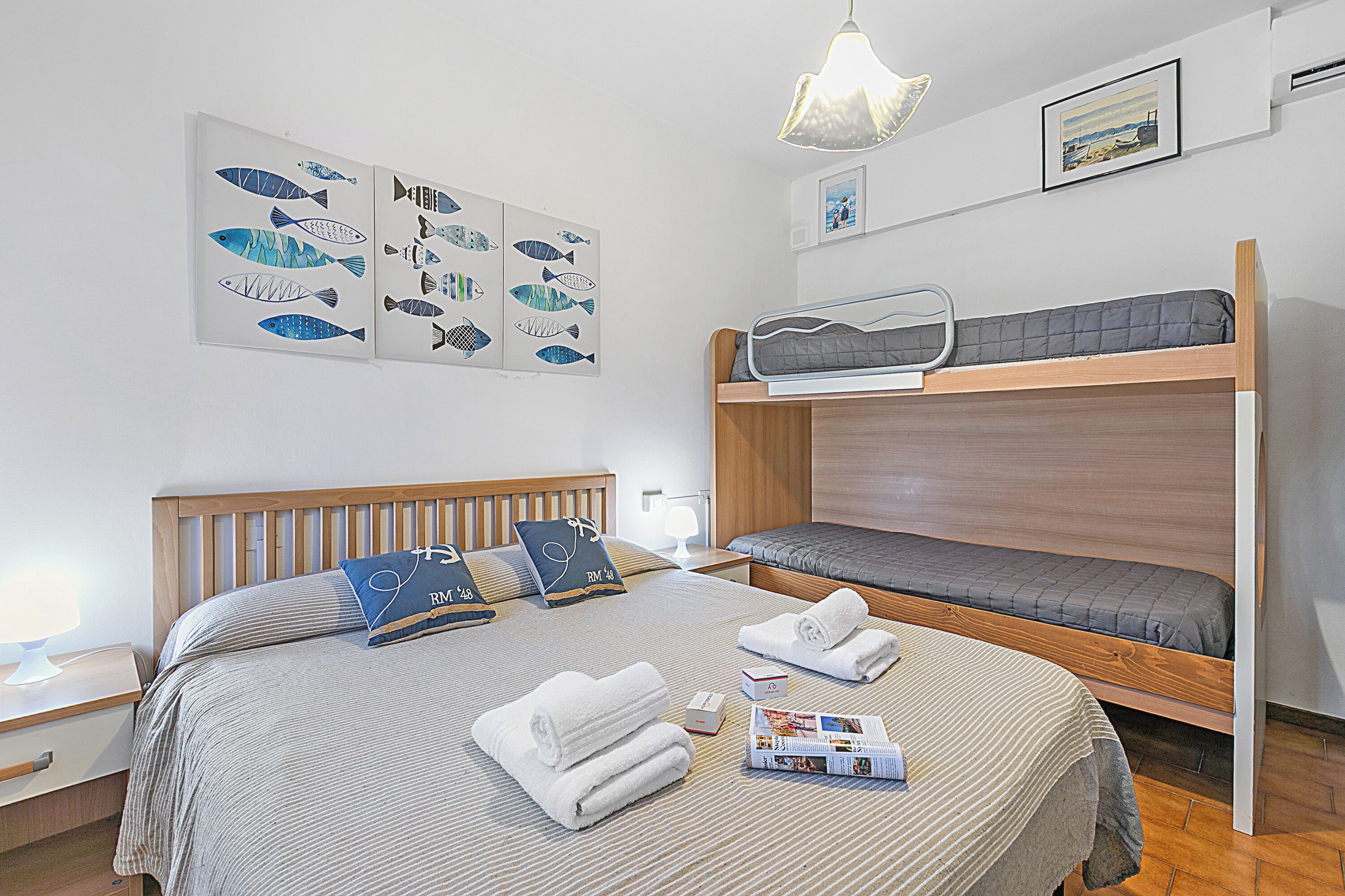 Family Apartment, Multiple Bedrooms (Mare Sorriso 900M From Sea) | 1 bedroom, iron/ironing board, free WiFi, bed sheets