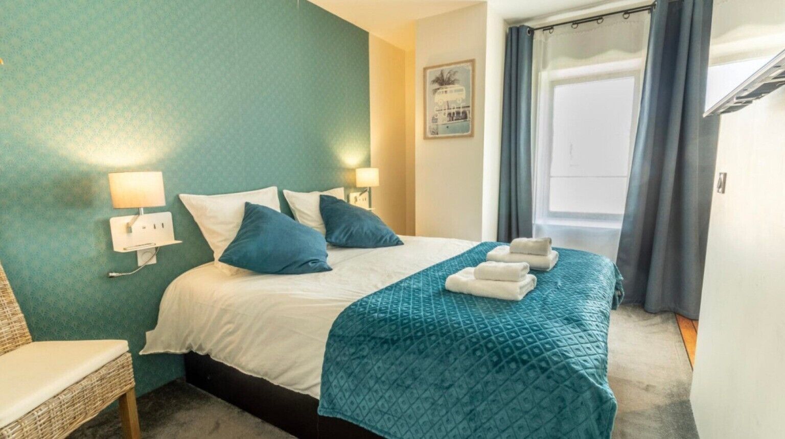 1 makuuhuone, silitysrauta/-lauta, Wi-Fi, vuodevaatteet