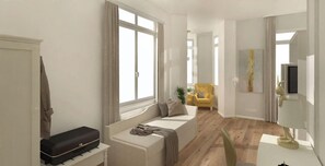 Chambre Double Confort | Coin séjour