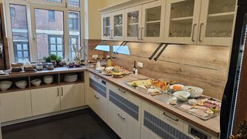 Daily buffet breakfast (EUR 16 per person)