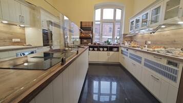 Daily buffet breakfast (EUR 16 per person)