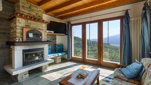 Villa, 3 Bedrooms, Private Pool, Garden View | Living room - Hillside Retreat With Views on Lake Maggiore (San Bernardino Verbano)