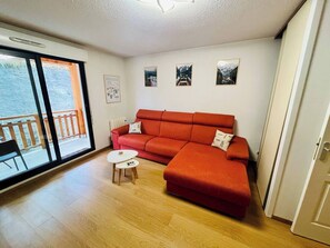 Living area - Cosy studio 4 people - Val d'Azur - Valberg (Guillaumes)
