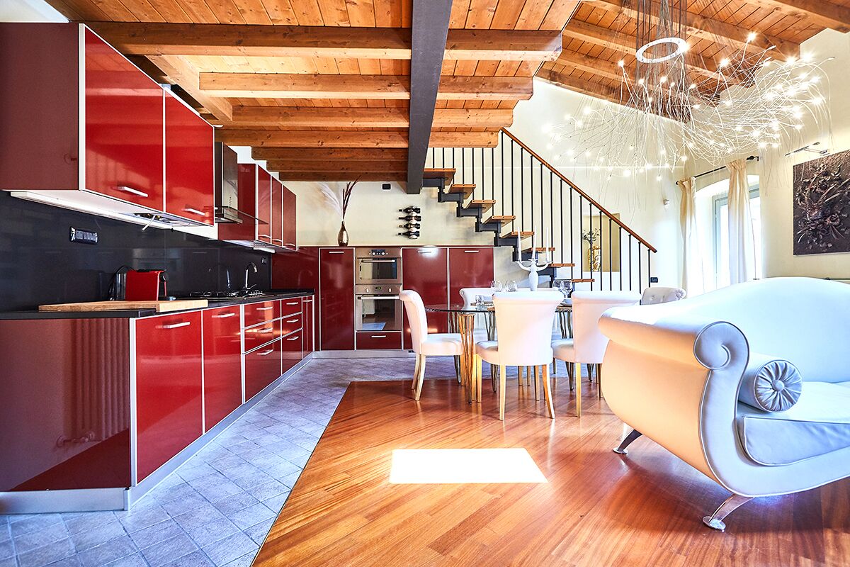 Penthouse Luxe, vue ville | Cuisine privée | Réfrigérateur, micro-ondes, four, plaque de cuisson