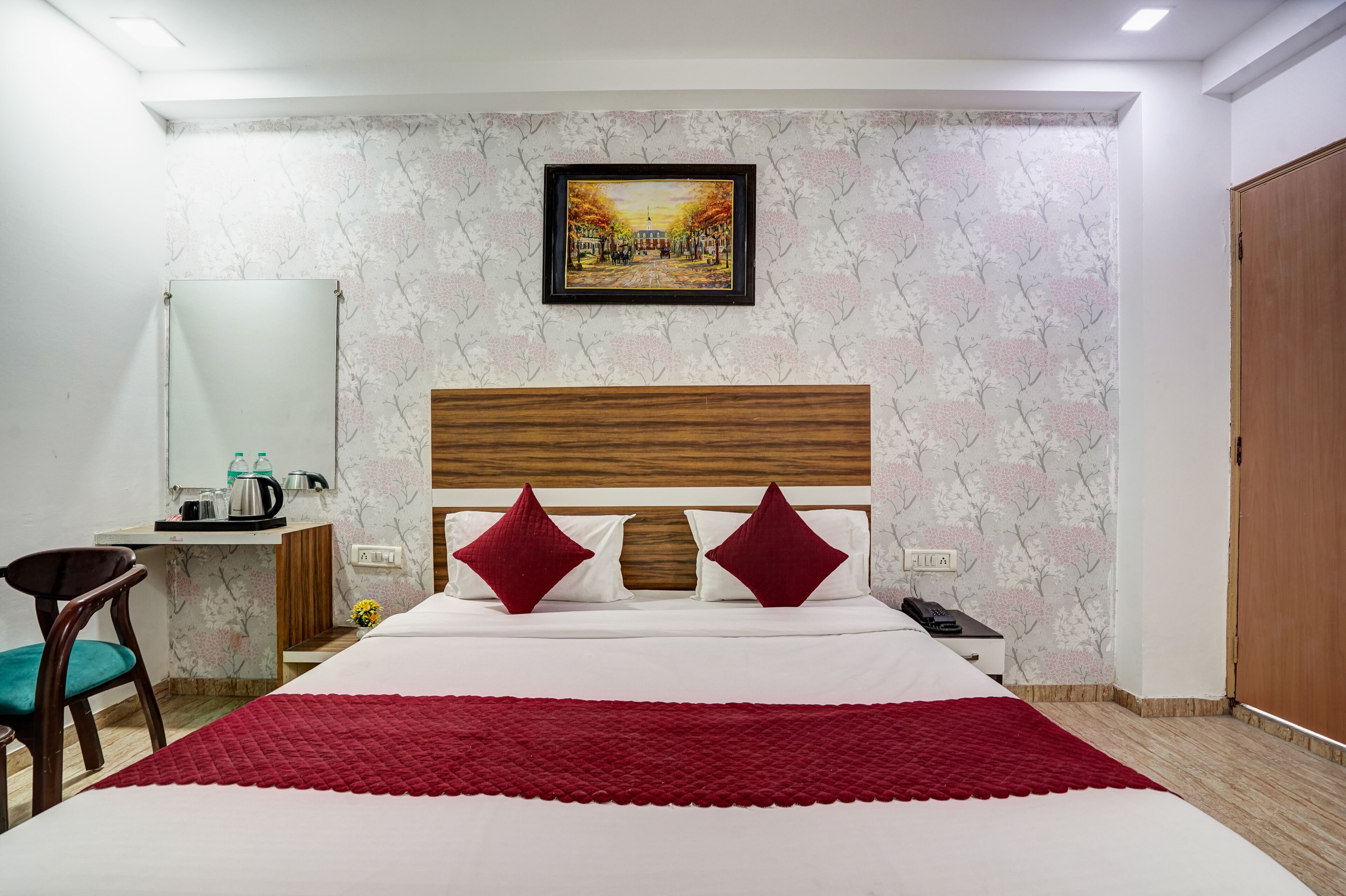 Premium bedding, down comforters, memory foam beds, in-room safe