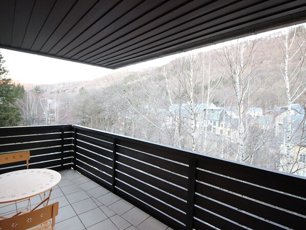 Outdoor dining - Spacious duplex in Mont-Dore with private parking (Mont-Dore)