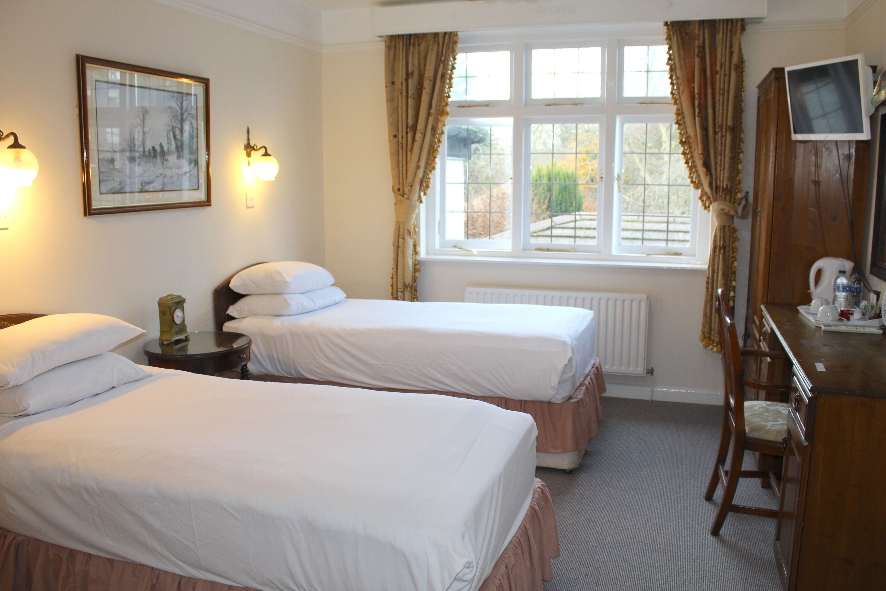 Værelse med 2 enkeltsenge - 2 enkeltsenge | Strygejern/strygebræt, gratis Wi-Fi, sengetøj