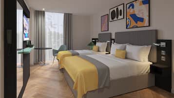 Quarto casal luxo | Escrivaninha, ferros/tábuas de passar roupa, Wi-Fi de cortesia