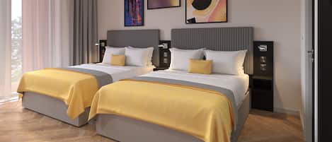 Desk, soundproofing, iron/ironing board, free WiFi