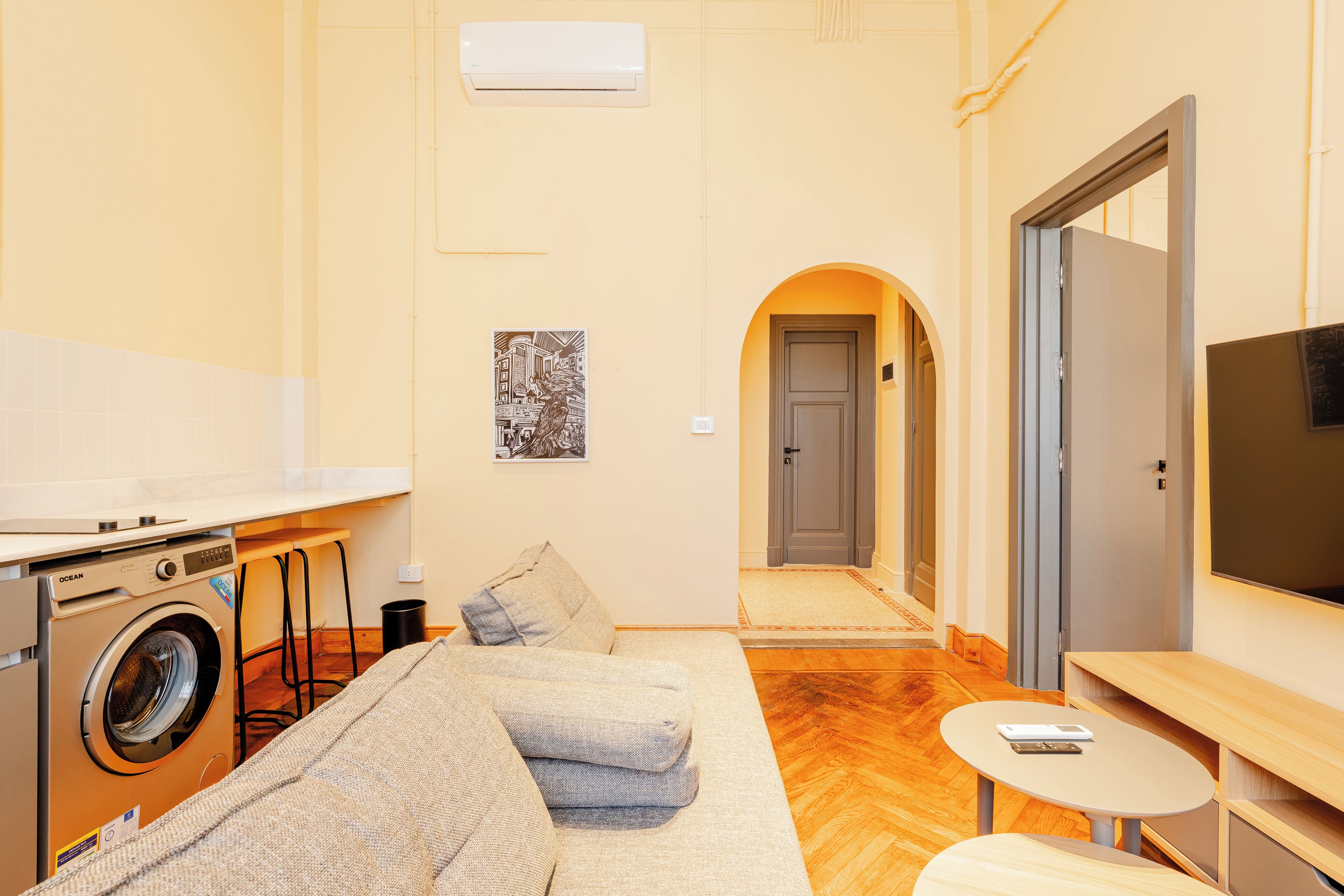 公寓, 1 间卧室, 城市景观 | 起居区