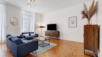 Télévision, cheminée