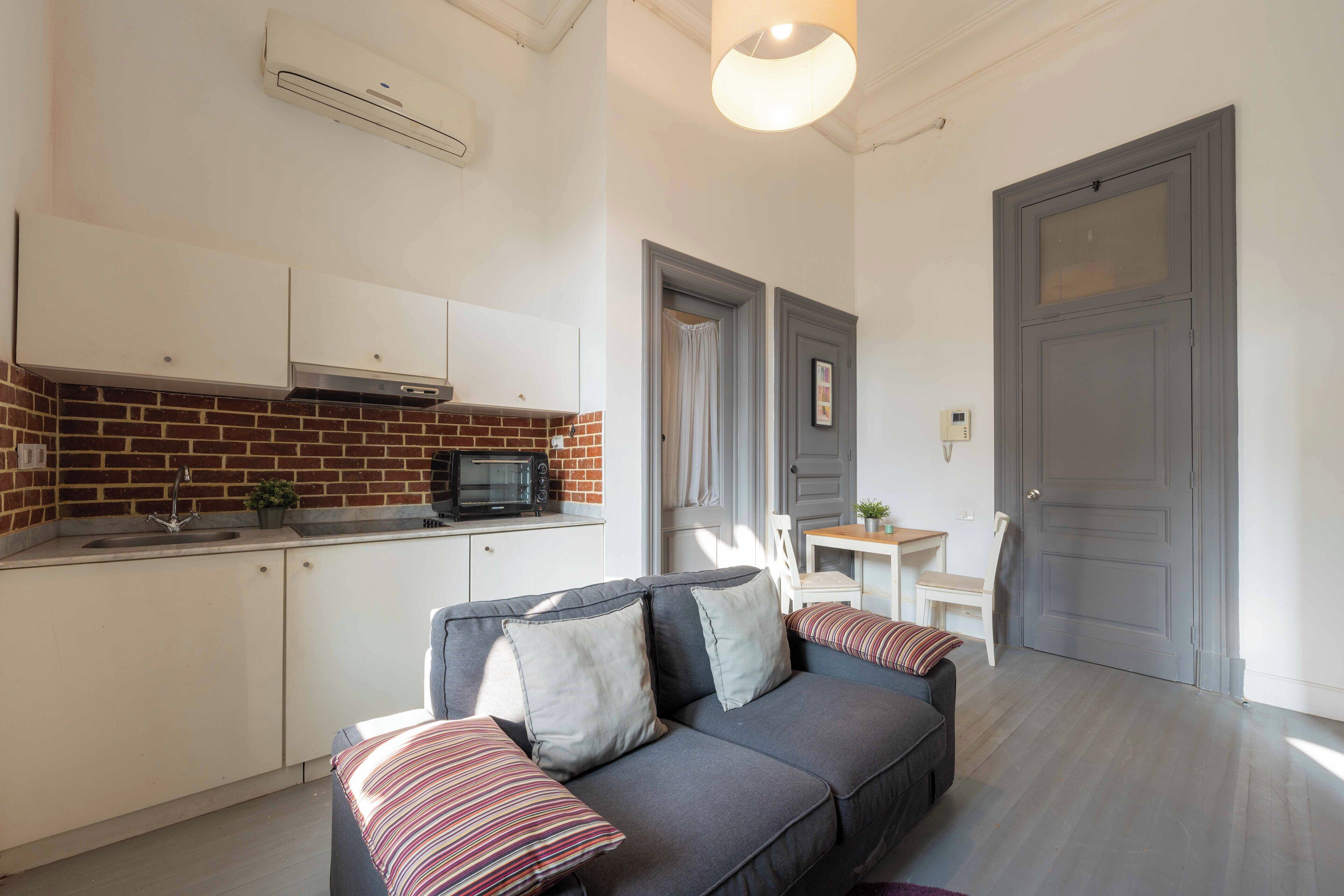 Leilighet, 1 soverom, sjøutsikt | Wi-fi (inkludert) og sengetøy