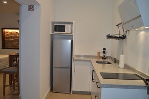 Superior Studio | Private kitchen | Full-size fridge, microwave, stovetop, espresso maker