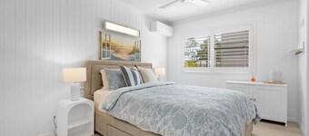 Bright Coastal Stay With Pool and Beach View