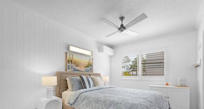Bright Coastal Stay With Pool and Beach View