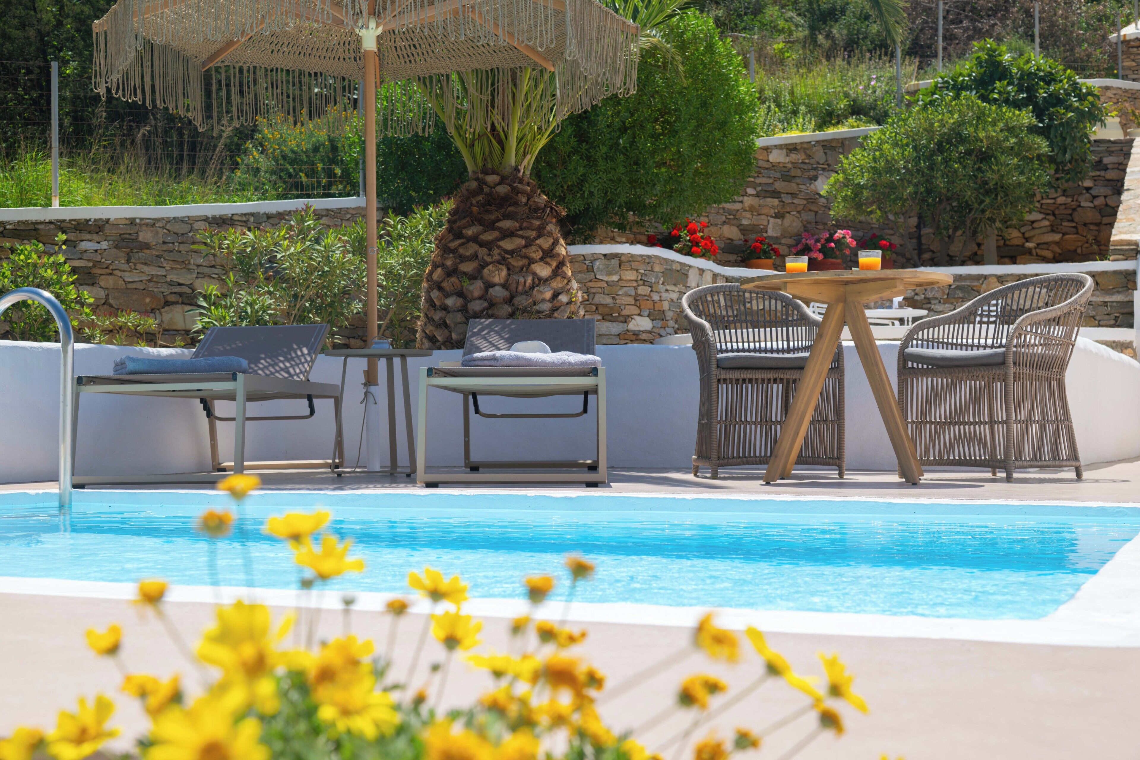 Suite Deluxe, vue piscine | Terrasse/Patio