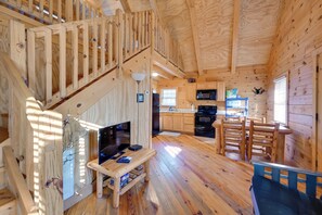 House (1 Bedroom) | Interior - Water Views! Serene Rough River Family Cabin (Falls of Rough)