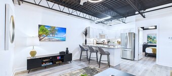 Experience modern elegance at Mangrove Lofts—steps from Port Canaveral and minutes to Cocoa Beach. Enjoy sleek design, premium comfort, onsite cruise parking avail, easy access to beaches, and rocket launch views from inside unit!