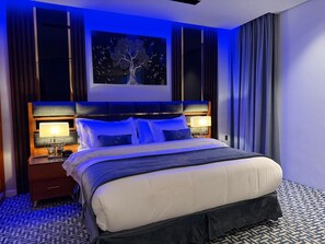 Caja de seguridad en la habitación y cortinas blackout 