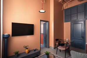 Living area - Brassbell grey apartments Bidair House (Cairo)
