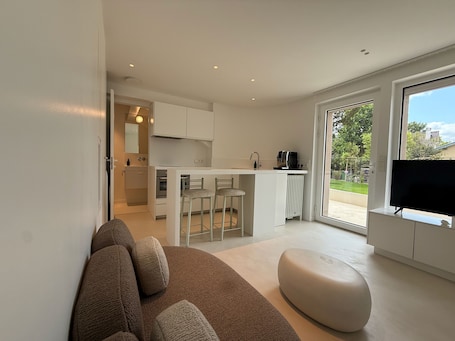 Apartment, Garden Area | Blackout drapes, soundproofing, iron/ironing board, free WiFi. Murmures - Saint Germain en Laye