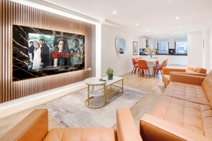 Appartamento Superior, 3 camere da letto, aria condizionata | Soggiorno | Smart TV 75 pollici con canali digitali, Netflix, Hulu