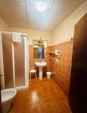 Classic Double or Twin Room, Mountain View | Bathroom | Shower, hair dryer, towels, shampoo