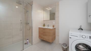 Shower, hair dryer