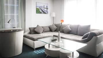 豪華公寓, 渡假村景觀 | 起居區