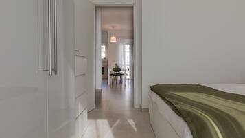 1 habitación, tabla de planchar con plancha, wifi gratis y ropa de cama