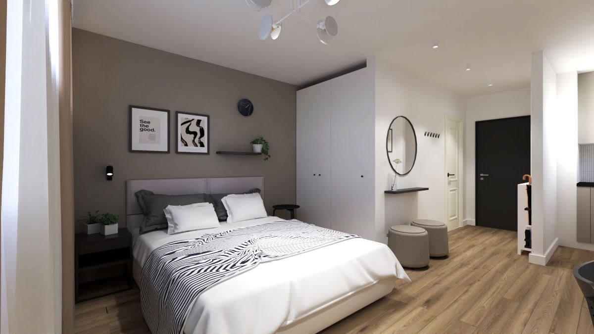 Comfort Studio Suite, City View | Desk, laptop workspace, blackout curtains, iron/ironing board