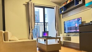 Departamento, 1 habitación, para fumadores, balcón | Sala de estar