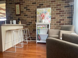 บ้านพัก, 2 ห้องนอน, สูบบุหรี่ได้, ระเบียง | ภายใน